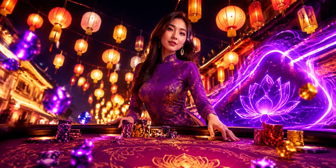 Chợ đêm Huế về buổi tối, nơi người chơi tìm hiểu thông tin xổ số và game trực tuyến